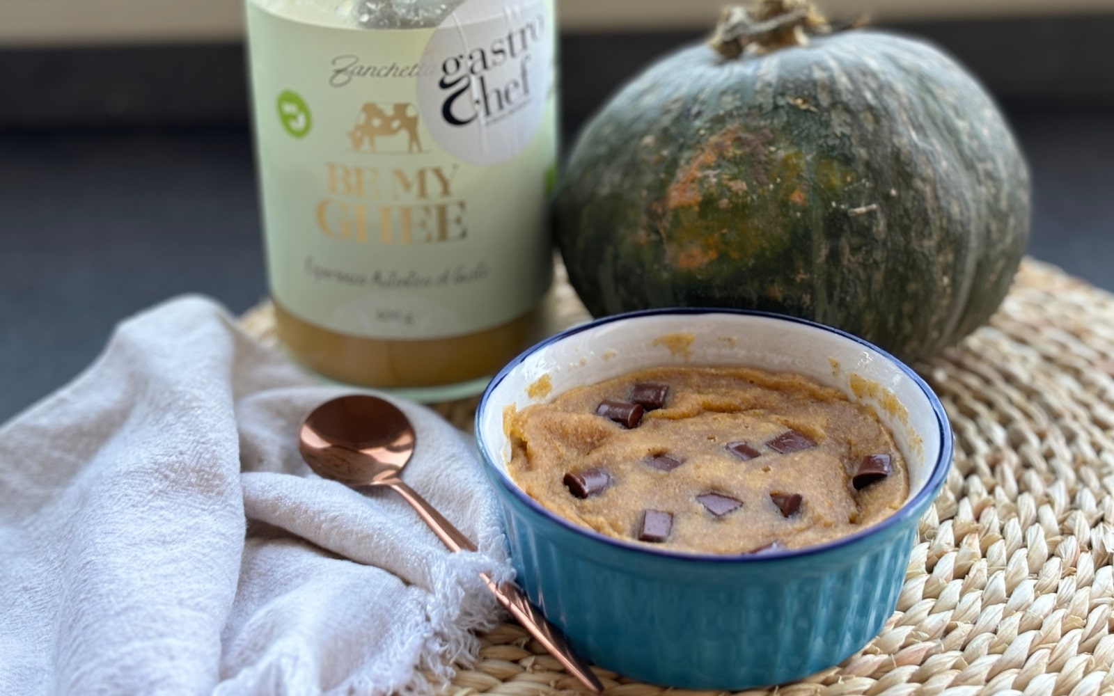 Mug Cake alla Zucca senza glutine, uova e latte